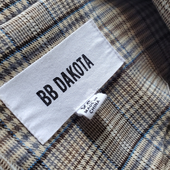 BB Dakota Heather's Plaid Boyfriend Blazer - XS - Picture 4 of 11